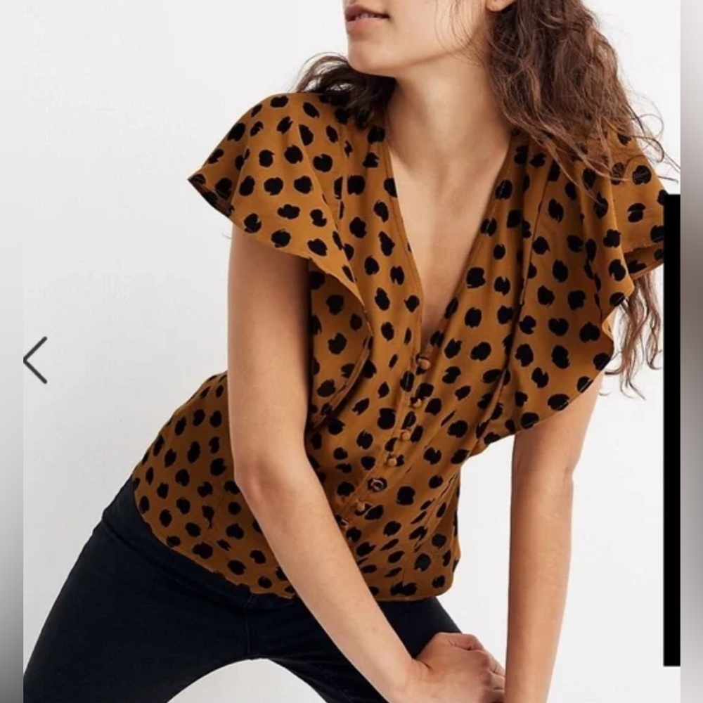 Madewell Carmelina Flutter Sleeve Top